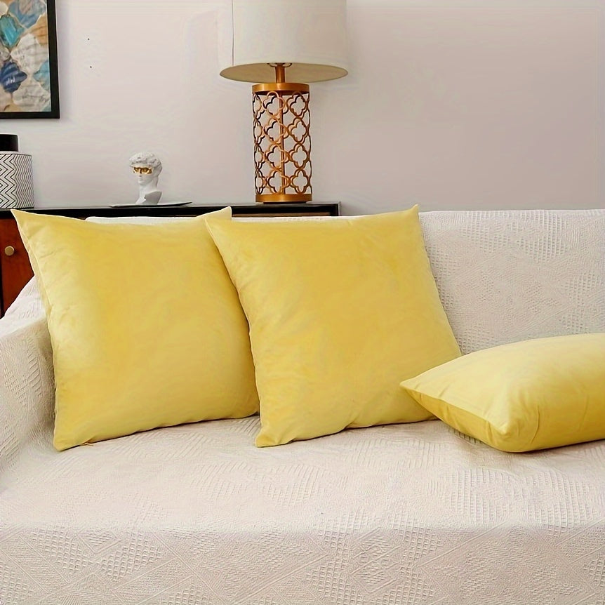 Fronha de almofada em veludo para outono/inverno