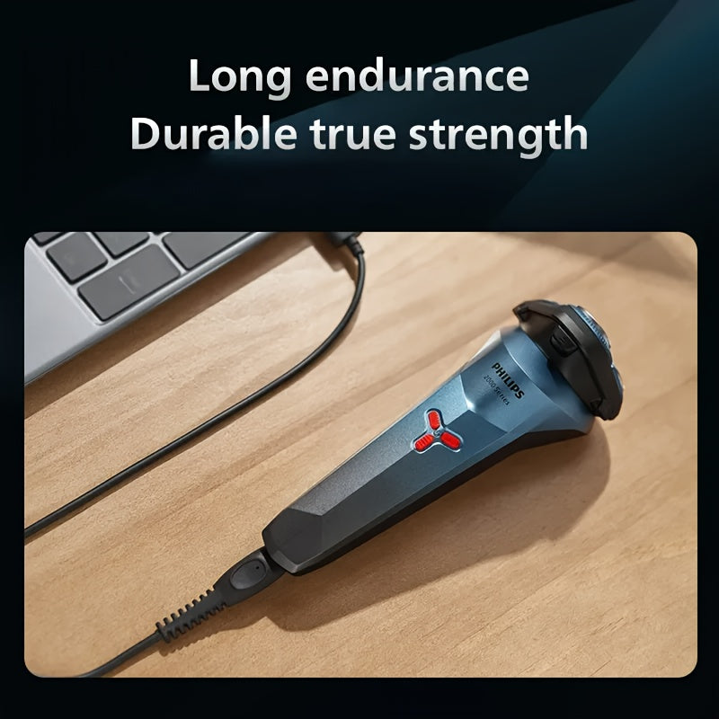 Philips Series 2000 Electric Shaver S2313 PowerCut Blade Four-dimensional Floating Design Air Cushion Shaving Head Low Friction Comfort Ring IPX7 Waterproof Dry and Wet Dual Shave Ergonomic Design Wind Speed Cutting System US