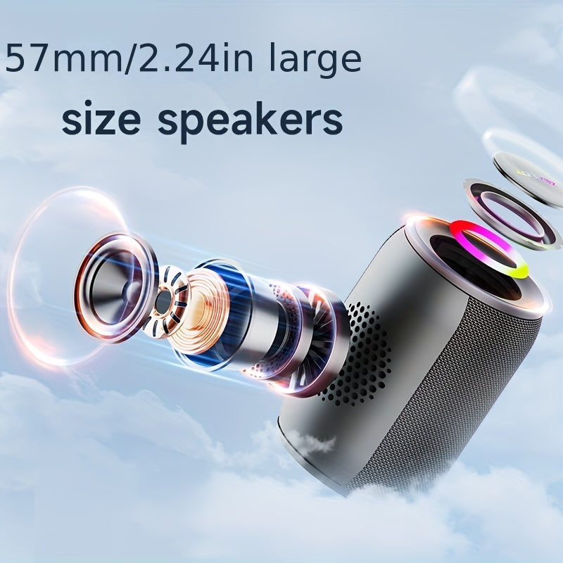ZEALOT S32Pro 15W Wireless Speaker, Portable Bass, TWS Supports Dual Pairing, 3600mAh Battery, RGB Light, 10 Hours of Gaming Time, Loud Stereo, Charging Cable And Auxiliary Cable, Compatible With Memory Card/usb Insert, Suita