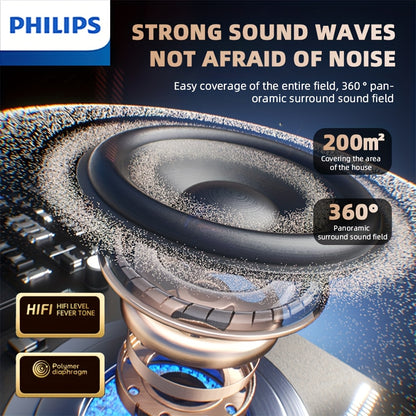 For Philips Wireless Speakers with High Fidelity Sound Quality, Low Power Consumption, Long Battery Life, and Drawstring for Easy Carrying, Portable Audio, Compact Design, Durable Build, Hiquality Audio, Usb Charging, Music L