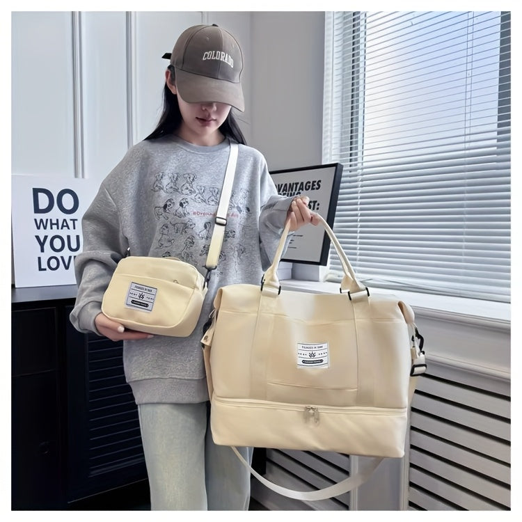 Conjunto de 4 malas de viagem de 20+24 polegadas, malas rígidas em ABS com rodas giratórias, conjunto de malas de viagem leves para senhora e homem com cadeado, inclui (20+24) + bolsa de ginástica de viagem, conjunto de malas, mala de viagem, malas