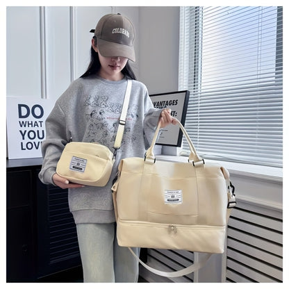 Conjunto de 4 malas de viagem de 20+24 polegadas, malas rígidas em ABS com rodas giratórias, conjunto de malas de viagem leves para senhora e homem com cadeado, inclui (20+24) + bolsa de ginástica de viagem, conjunto de malas, mala de viagem, malas