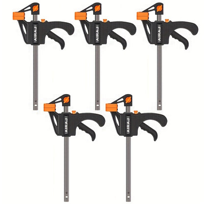 2/5pcs AIRAJ 10.16 Cm Woodworking Clips F Clamp Clip Hard Grip Quick Ratchet Release DIY Carpentry Hand Vise Tools