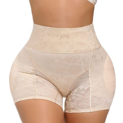 Women's High- Leg-Shaping Tights with Detachable Padding & Lift Design - Double-Layered Anti-Slip Leg Opening, Breathable Sheer Panel & Ruffled Leg - Post-Surgery/Non-Surgery Use, Tummy Control Body Shaping Panties - Machine