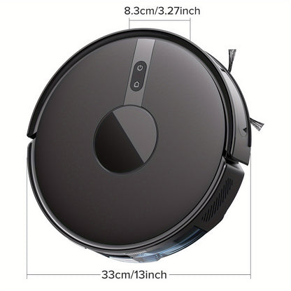 Lubluelu B40 Robot Vacuum Cleaner, 3 In 1 Robot Vacuum Cleaner And Mop, 6500Pa, 62db Low Noise, 9.98 cm Ultra-Slim Body, 5 Floors Mapping, Diversified Cleaning, Robot Vacuum Cleaner For Pet Hair, Carpet, Hard Floor, Christmas