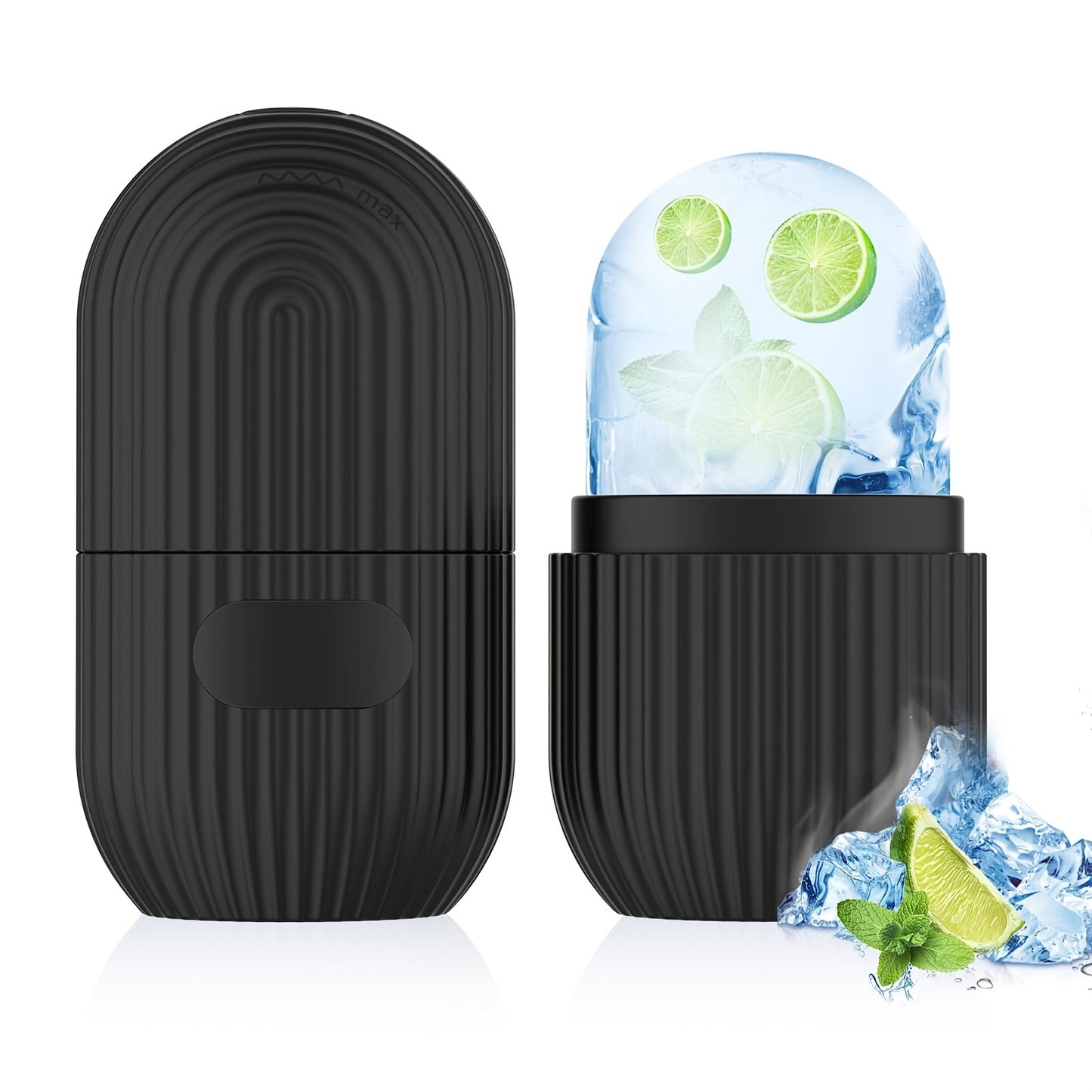 Silicone Ice Facial Roller: No Fragrance, Battery-Free, Suitable for Various Skin Conditions