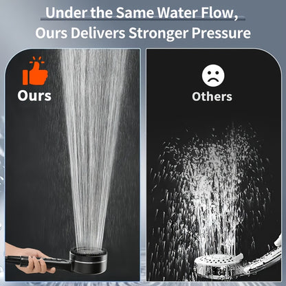 Chuveiro Prague Piano Key: Tubo denso de alta pressão de 1,5 m, mangueira de chuveiro de parede sem furos e conjunto de pulverizador de mão para uso doméstico.