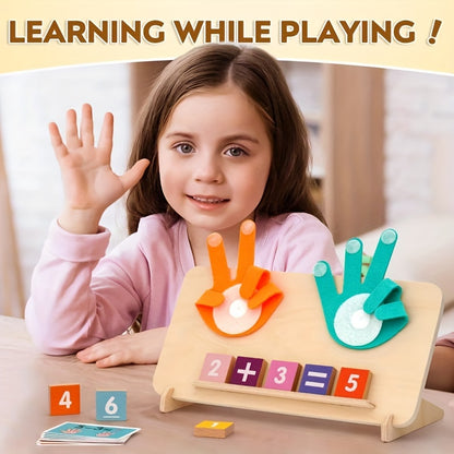 1 counting board, 13 digit blocks, 10 cards, 2 bases, 1 bracket to cultivate cognitive abilities, mathematical operations, addition, subtraction, and matching, Halloween, Christmas, and New Year gifts