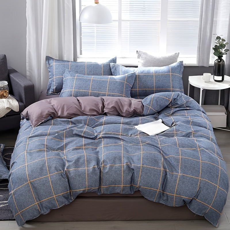Conjunto de cama novo, confortável e respirável, com 4 peças: 2 fronhas, 1 capa de edredão e 1 lençol de baixo com elástico - Under Mount Fuji