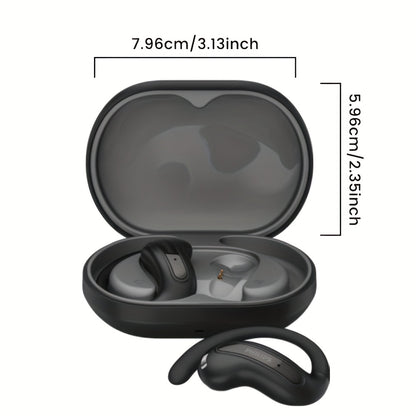 For Philips 2025 New Style True Wireless Music Headset Gaming Earbuds - Wireless, Noise Cancelling, Built-in Microphone, USB Rechargeable, Open Back Design for Running, Sports, Android & for iPhone, Gaming Headphones, Sleek E