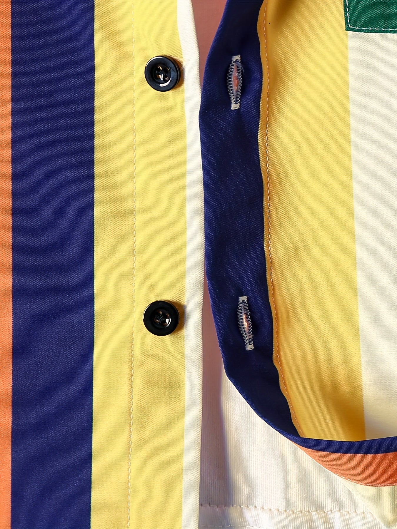 2pcs Boys Teen Casual Striped Short Sleeve Shirt & Pocket Side Shorts Set Clothes For Summer