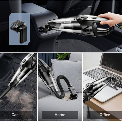 6000PA Car Vacuum Cleaner, Super Suction Power Handheld Vacuum with 2000mAh Battery, Low Noise, Includes 5 Accessories – Ideal for Car Interior Cleaning, Pet Hair Removal & Home Use, Women’s Auto Accessory Gift