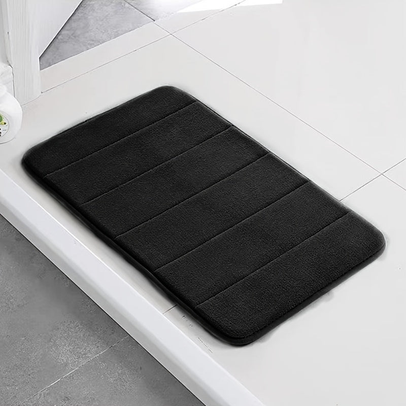 1pc Soft and Comfortable Bathroom Memory Foam Mat with Quick Absorption and Anti-Slip Properties, Bathroom Decor, Bathroom decorations, bath rug, kitchen Area Rugs, Laundry, bedrooom, shower, indoor mat