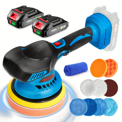 21V Buffer Polisher, 150mm Sand Disc Buffer Polisher for Car Detailing, with Polish And Wax Function, 5000RPM, Electric Polishing Tool for Car And Furniture, Home Bathroom Wall Cleaning, Suitable for Yofidra Batteries