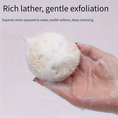 6pcs/10pcs/Bulk Buy Natural Loofah Facial Sponge - Deep Cleanse, Exfoliating Makeup Remover Cleansing Towel