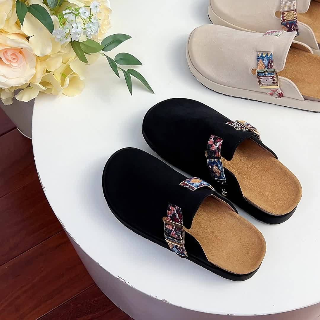 Women'S Slip-On Mules - Slip-On Shoes with Cushioned Insole, Non-Slip Sole - All-Season Everyday & Formal Footwear - Easy Slip-On Closure for Women - /, Casual Wear, Retro Style, Comfortable Insole, Office Wear