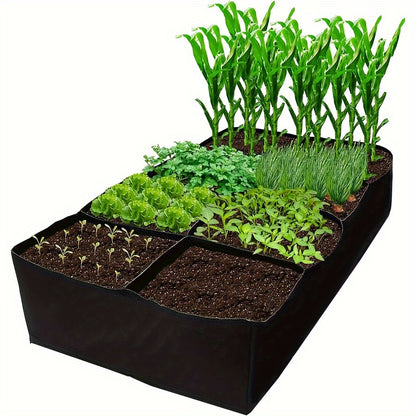 1 Pack, Garden Bed 121.92 X 60.96 X 30.48cm Fabric Planter Yard Garden Box Outdoor Rectangle Large Planter Bag For Plant, Potato, Tomato, Flower, Vegetable, Herbs, Fruits