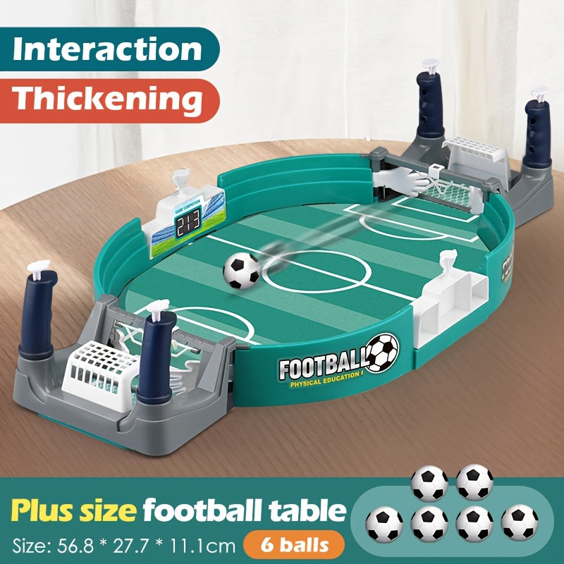 6pcs Balls Youth Desktop Football Game - Interactive Indoor Football Match with Accessories, Goal Actions, Ideal Day or Birthday Gifts, Father'S Day Gifts, Football Accessories, Large Size, 56.8x27.7x11.1cm, Football Accessor