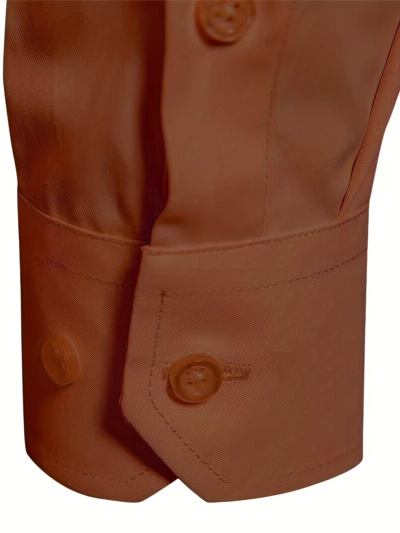 Men'S Slim Fit Long Sleeve Shirt - 55% Cotton, 40% Polyester, 5% Spandex, Solid Color, All-Season, Woven Fabric, Button-Up, Lapel Collar, Casual Weekend Wear, 125g/m²