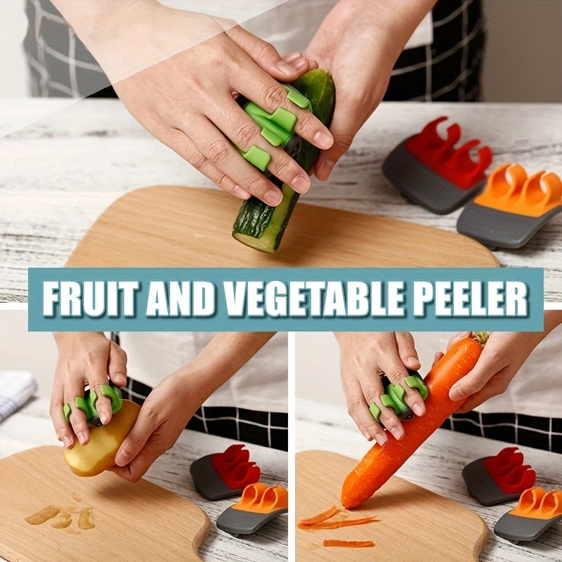 1pc Effortlessly Peel Fruits And Vegetables With Our Stainless Steel Handheld Peeler - Perfect Kitchen Accessory For Quick Meal Prep