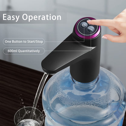 18.93 L Water Jug Dispenser, Portable Water Bottle Pump For 7.57-18.93 L Drinking Water Pump USB Charging Water Dispenser