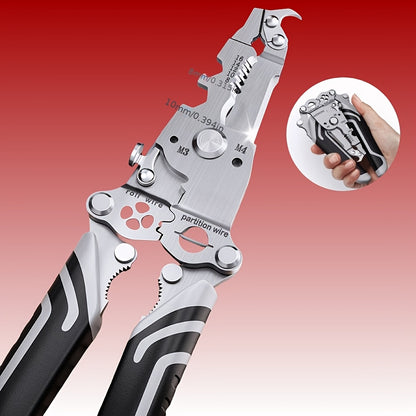 1pc 18-in-1 Heavy-Duty Multifunctional Tool - All-in-One Pocket, Screwdriver, Wrench, Pliers & Hammer-like Grip with -Slip Handle, Portable Foldable Design for DIY, Construction, Home Repair, Electricians (No Assembly Require