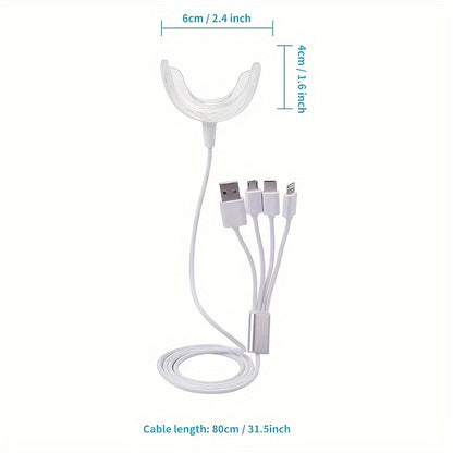 Teeth Whitening LED Light, Teeth Whitening Accelerator Light With Powerful Blue LED Light, Teeth Whitening Enhancer Light At Home Christmas Gift