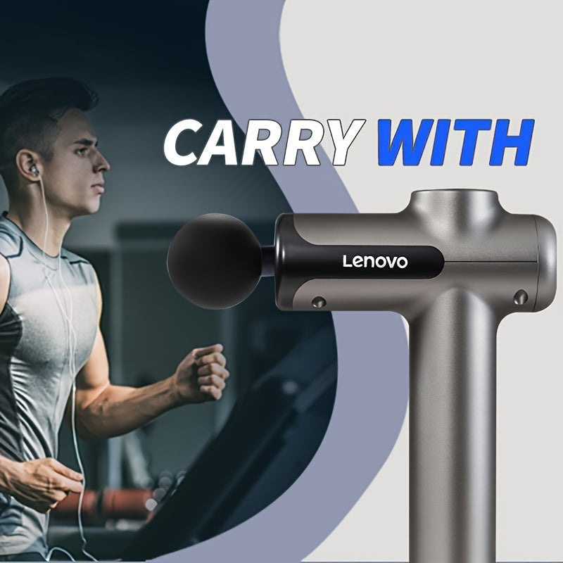 Intelligent Massage Gun - Quiet Strike, 8-Head, USB Rechargeable, Ergonomic Design for Waist, Legs, and Hips, Ideal Father'S Day Gift, Massage Gun for Muscles, Sleek Metallic Finish, Durable Plastic Body