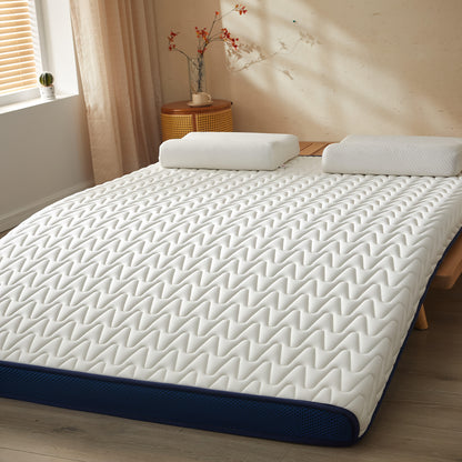 1pc 5cm Memory Foam Mattress Topper - High-Density Support, Slow Rebound Pressure Relief, Ultra-Soft Quilted Surface & Breathable Mesh Design, Foldable Portable Bed Pad, All-Season Comfortable Bedding for Bedroom, Dorm & Gues