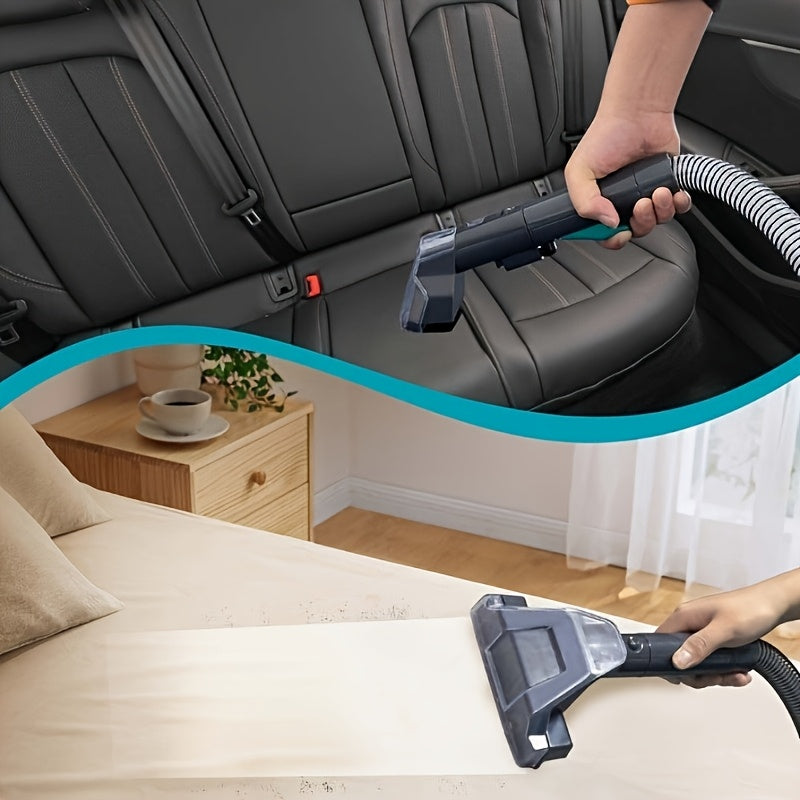 450W Heavy-Duty Carpet Cleaning Machine with Powerful Motor - Deep Cleaning for Hardwood Floors, Carpets, Upholstery, Curtains - Compact Design with Stable Base, European Plug (220-240V) - Ideal for Home, Office, Carpet Clean