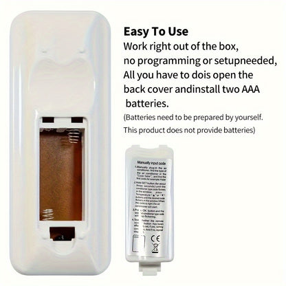 Universal A/C Remote Control - Compatible with Multiple Brands and Models - Easy Temperature Control and Energy Savings, Air Conditioner Remote, Remote Air Condition Control, Air Conditioner Remote Control, Energyefficient Co