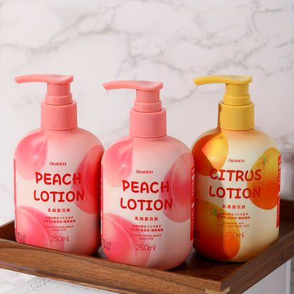 Peach | Citrus Body Lotion for Dry skin with Hyaluronic Acid | Nicotinamide | Vitamin C | Vitamin E
