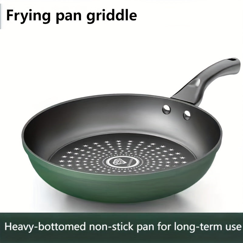 Cast Iron Non-Stick Frying Pan with Star Pattern - Heavy-Duty, Long-Lasting, Induction & Gas Stove Compatible, Perfect for Eggs, Pancakes, Steaks, and More, Versatile Cooking Pan | Star Pattern Pan | Durable Cookware
