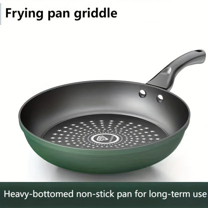 Cast Iron Non-Stick Frying Pan with Star Pattern - Heavy-Duty, Long-Lasting, Induction & Gas Stove Compatible, Perfect for Eggs, Pancakes, Steaks, and More, Versatile Cooking Pan | Star Pattern Pan | Durable Cookware