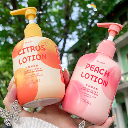 Peach | Citrus Body Lotion for Dry skin with Hyaluronic Acid | Nicotinamide | Vitamin C | Vitamin E