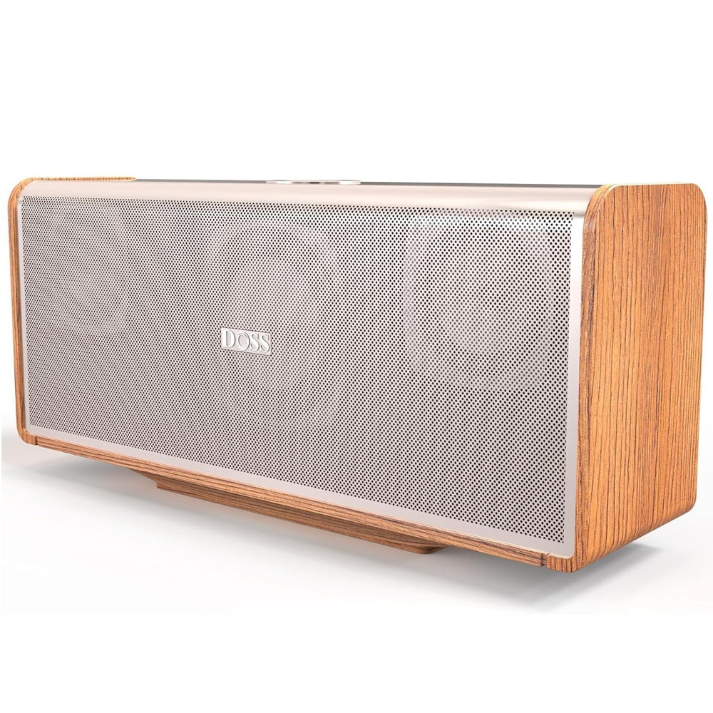 DOSS SoundBox XL Ultra 80W Wireless Home Speaker with Subwoofer, 2.1 Channel Sound System, 18-Hour, Wireless 5.3, -C, DSP Technology & Low Frequency, Compatible with Smartphones, Tablets, Laptops, Music Players - Modern Metal