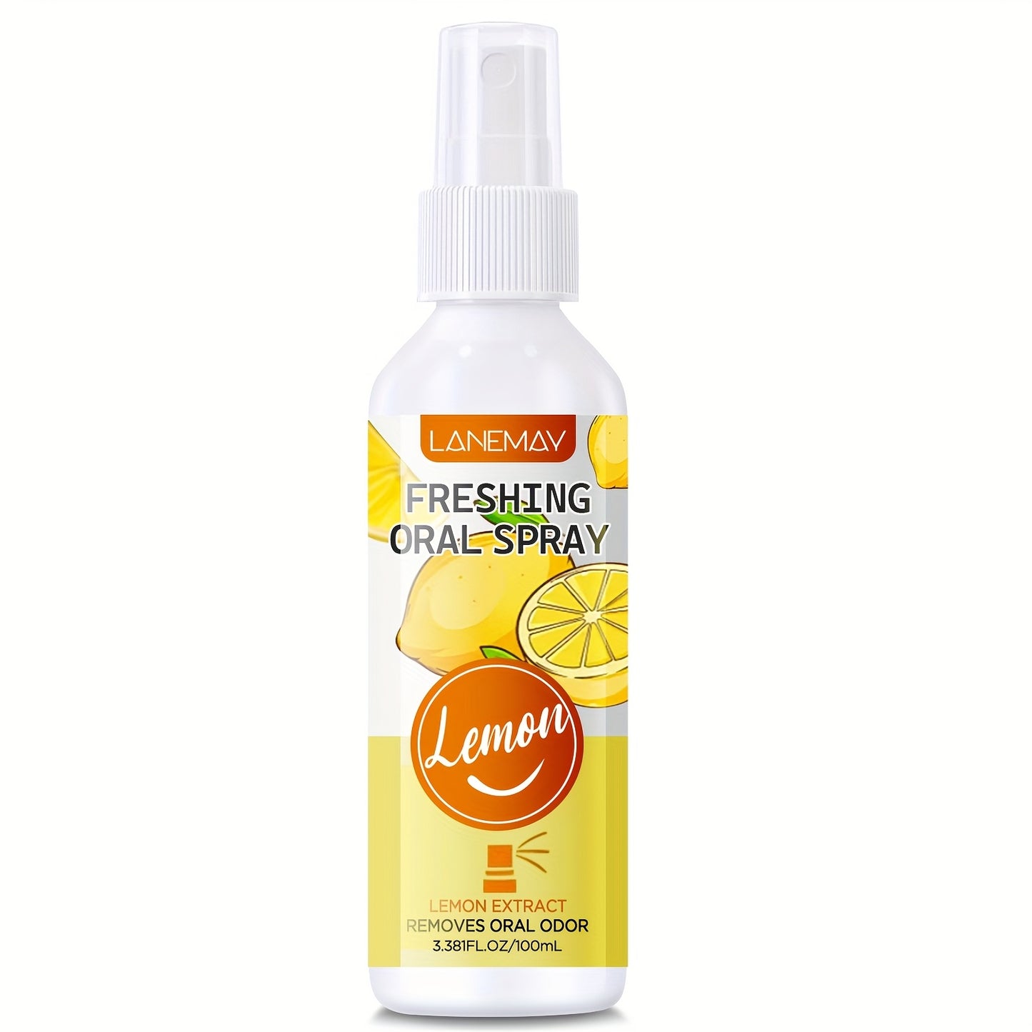 Lanemay Lemon Freshening Oral Spray with Mint - Paraben-Free, Soothes Dry Mouth, Freshens Breath, Leaves Mouth Feeling Clean - Ideal for Dry Mouth & Fresh Confidence, Breath Freshening Spray | Lemon Mint Flavor | Soothing Ora