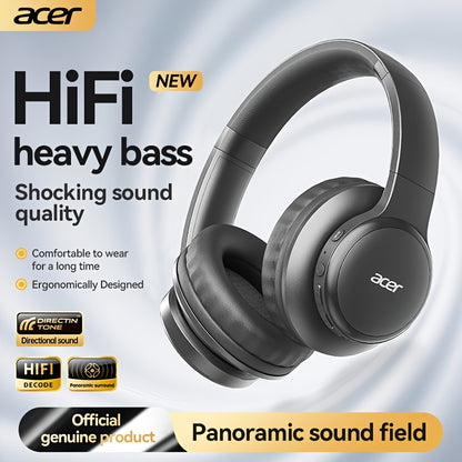 Upgraded Wireless Over-Ear Headphones with Bass-Enhanced Sound, Lightweight Foldable Design Featuring Built-In Microphone. Includes 3.5mm Audio Cable