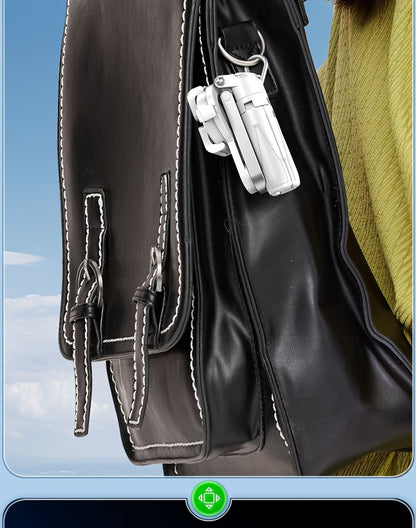 4-in-1 Multi-function Selfie Stick with Bluetooth Remote Control | Magnetic, Cell Phone Clip Dual Combination, 360° Rotation + 220° Flip Adjustment | Detachable Tripod/Cell Phone Holder | Portable Folding Compatible with 4.