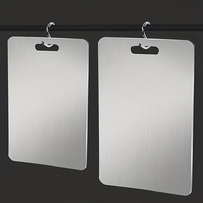 A Set of 1 Mini/Small/Medium/Large Stainless Steel Cutting Boards, Suitable for Home Kitchens And Convenient for Camping. These Durable And Corrosion-Resistant Boards Are Useful Kitchen Tools And Accessories.