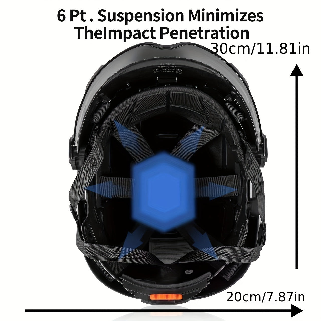 1 Set LOEBUCK Safety Helmet With Visor And Earmuffs, Logging Chainsaw Helmet, Carbon Fiber Patterned Safety Helmet For Lawn Mowing, Black Graphite Pattern, With Smoked Mask And Earmuffs