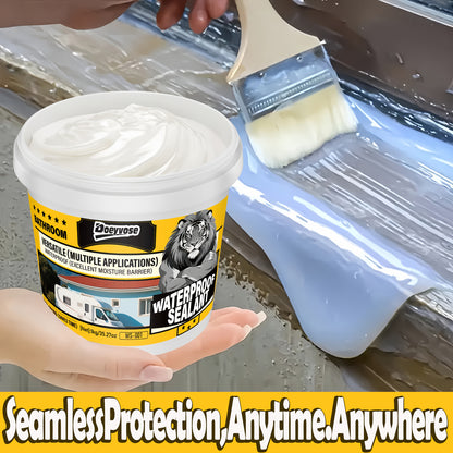 Doeyvose 1kg/35.28oz Heavy-Duty Waterproof Sealant - White Quick-Dry Multi-Purpose Instant Leak Repair for Roofs, Floors,, RV, Boat, Shower - Strong Bonding Agent, Paintable & Coating (No Color Change)