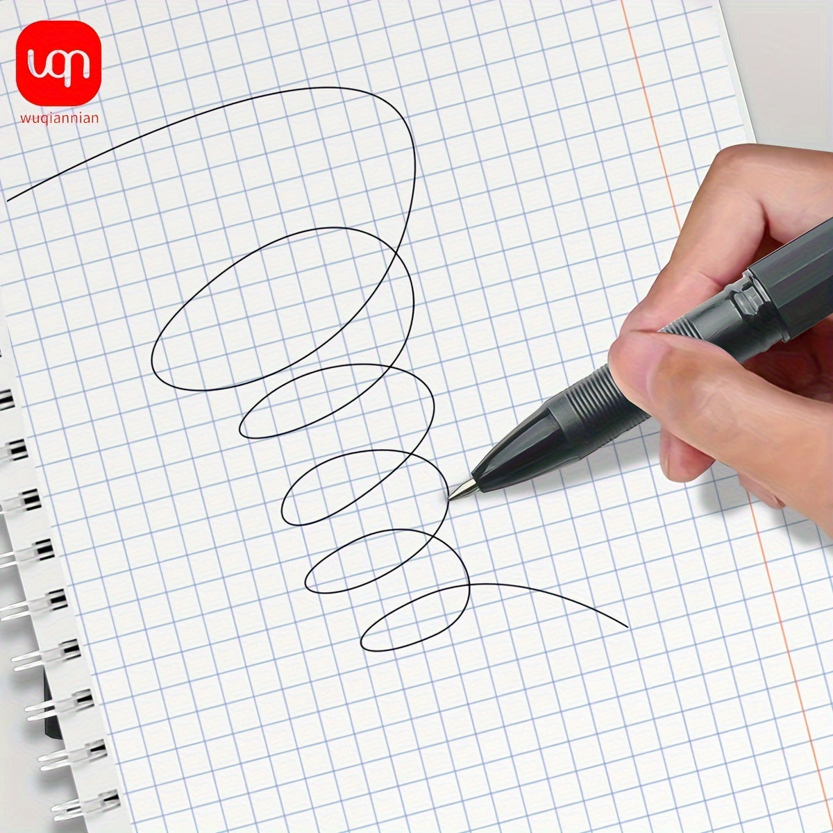 2/5pcs innovative black neutral pen with 0.7mm tip elastic clip design for smooth writing, good hand feel, clear handwriting, note taking pen for daily problem-solving and painting use. Back to season