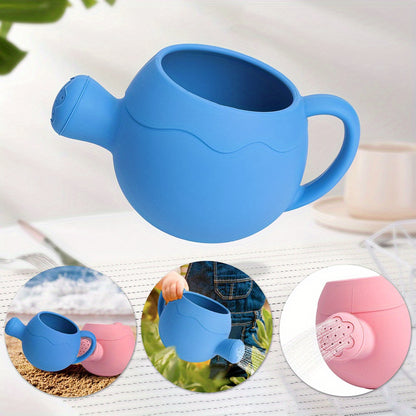 Silicone Watering Can Toys ( Lightweight with Handle) Easy to Grasp for Youngsters - Perfect for Bathing, Beach and Garden Play, Sprinkler Toy to Play with, Beach Gardening Toys, Safe and Fun Water Play Toys for Youngsters En