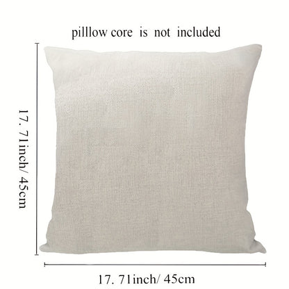Set of 6pcs, linen blend pillow cover, sofa cushion cover, 45 x 45cm,17.71x17.71inch, six piece set