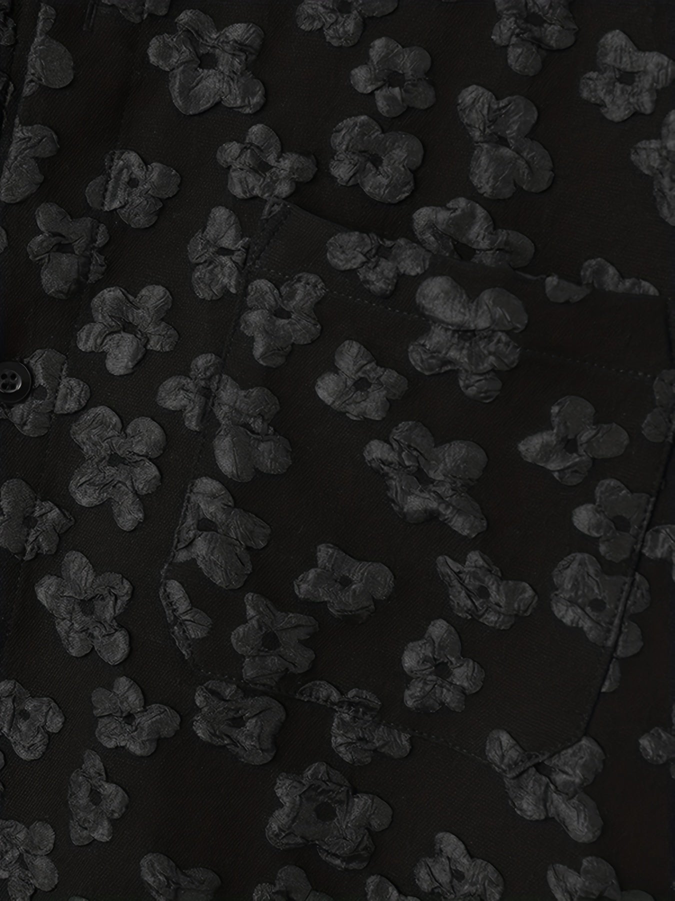 INCERUN Men's Bohemian Floral Print Casual Shirt - Loose Fit, Button-Down, Polyester Blend, Machine Washable