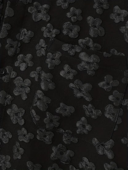 INCERUN Men's Bohemian Floral Print Casual Shirt - Loose Fit, Button-Down, Polyester Blend, Machine Washable