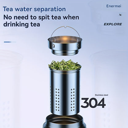 Explore The Insulated Cup, NMREI Stainless Steel Insulated Cup with Lid And Handle, One-Click Opening, Suitable for Outdoor, Camping, Car