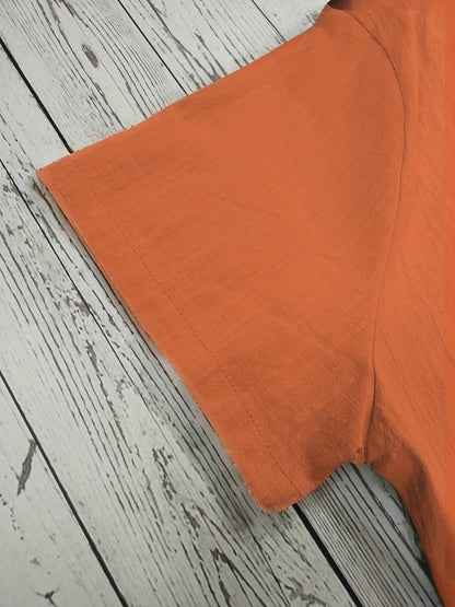 Men's Shirt Top, Solid Band Collar Short Sleeve Closure Summer Male Casual Henley Shirt For Daily Business Formal Shirts For Men