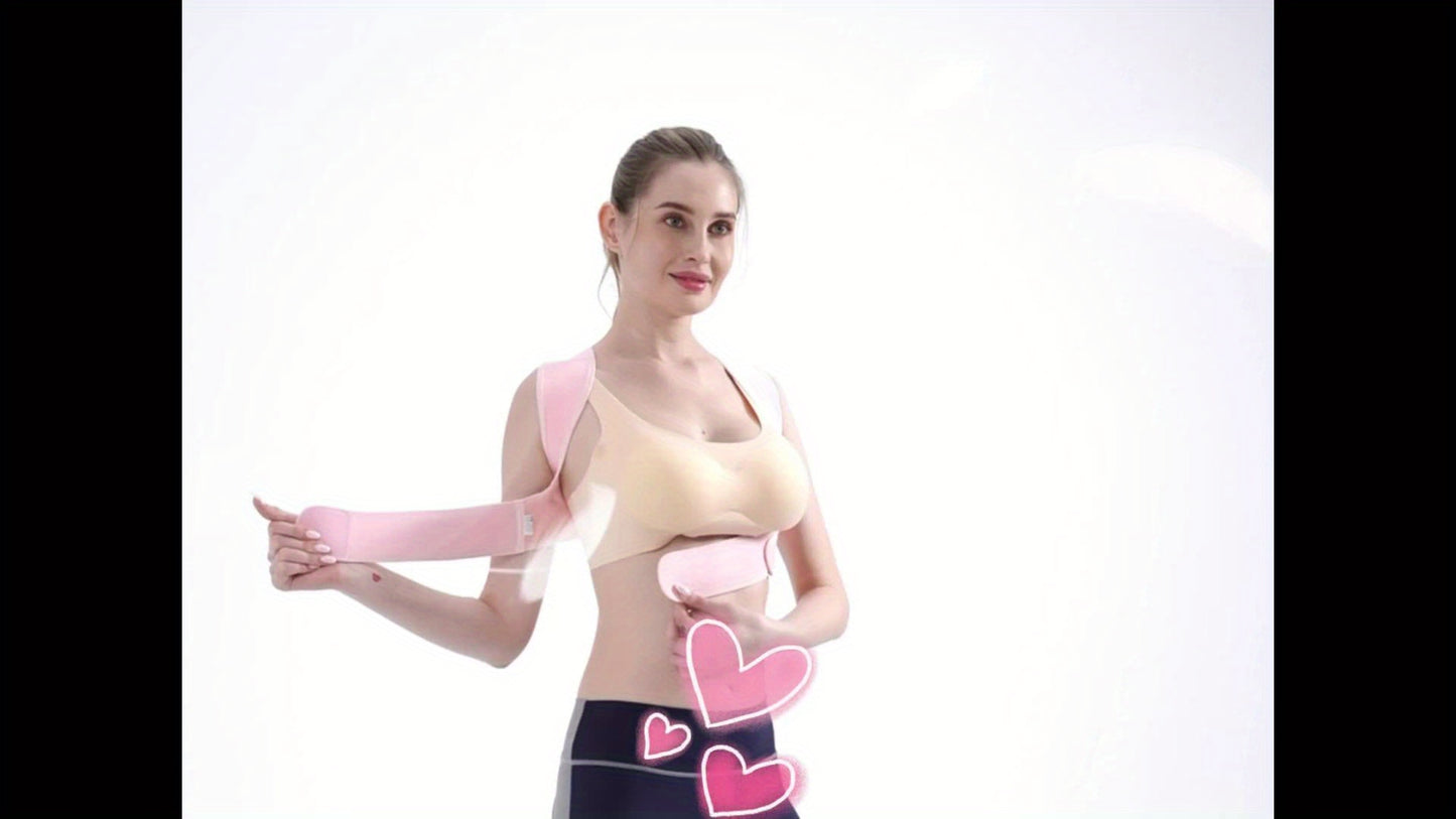 Posture Brace for Women And Men, Adjustable Upper Back Brace for Clavicle Support And Relax for Neck, Shoulder, And Upper Back